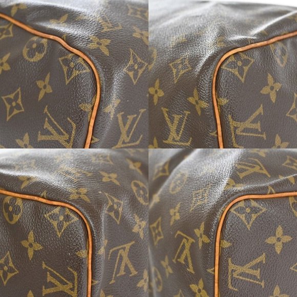 Authentic LOUIS VUITTON Speedy 30 Travel Hand Bag Monogram Leather Brown - Picture 6 of 15